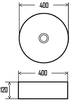Раковина AQUAme 40x40
