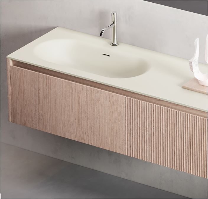 Раковина-столешница  ONDA FLOW OVAL 110*50