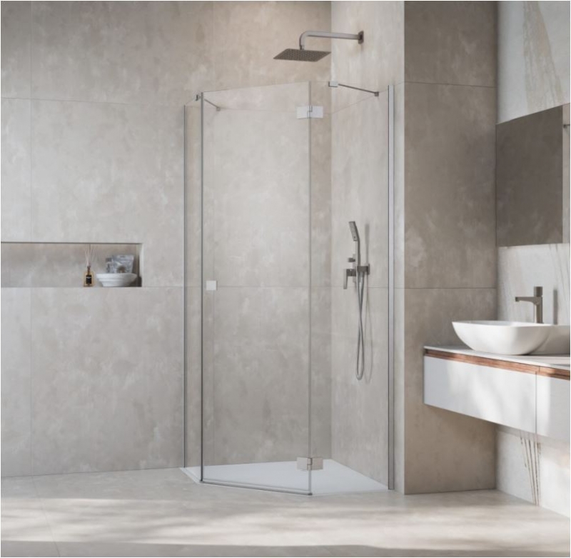 Душевой уголок Radaway Essenza PTJ H-200 см никель брашированный