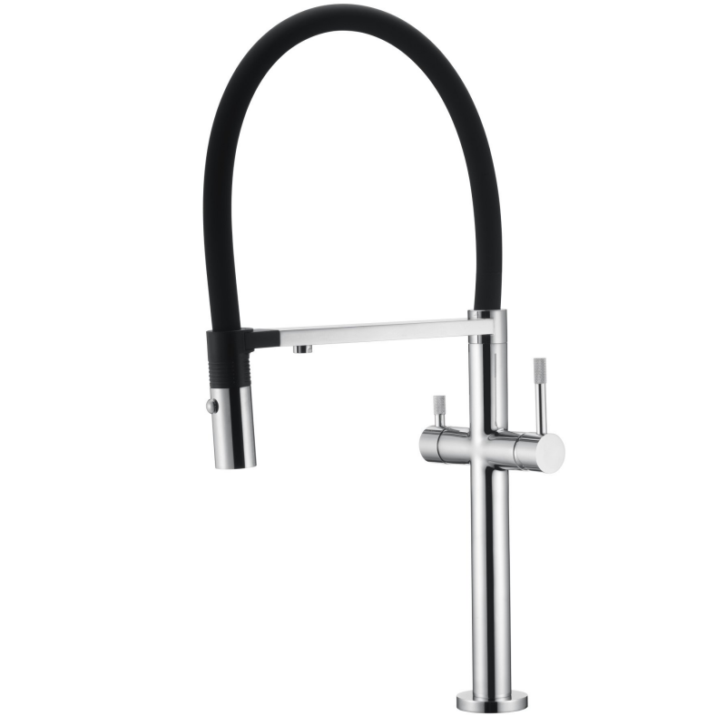 Смеситель для кухни Boheme Uno CHROME с подключением для фильтра хром