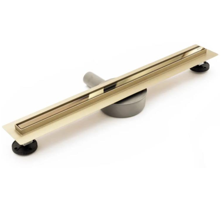 Душевой лоток с решеткой Rea Neo Slim Pro 900 Gold Mirror  золото
