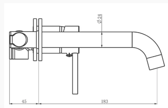 Смеситель для умывальника Vivi Felice bianco opaco белый