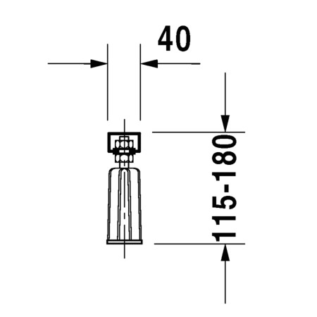 Ванна акриловая Duravit D-Code, 170 х 70 с ножками
