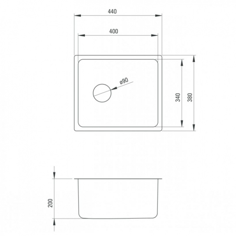 Deante Egeria сатин – мойка стальная 1 чаша + сифон SPACE SAVER
