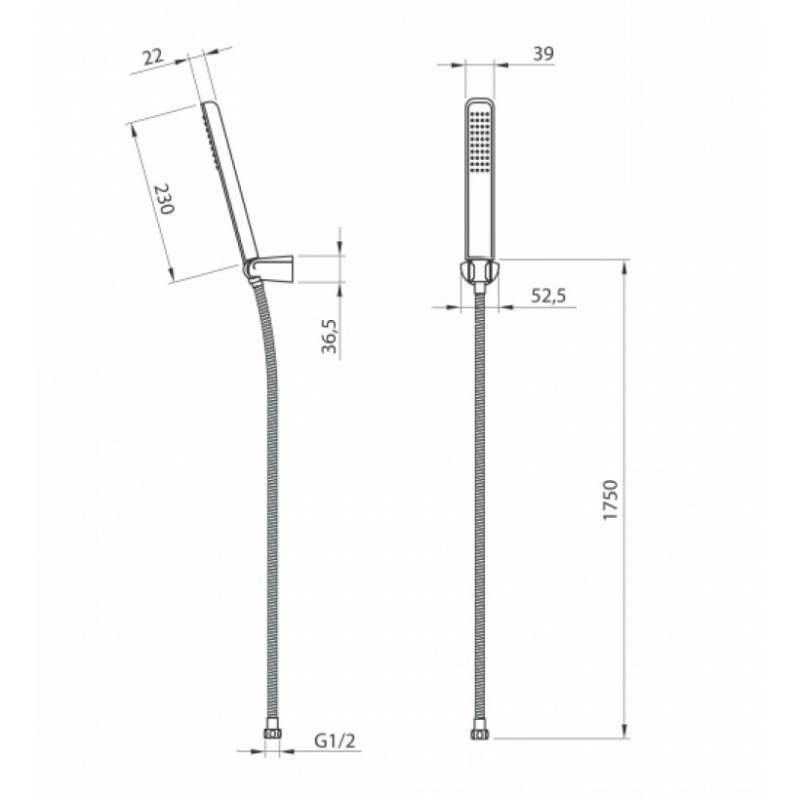 Душевой набор Deante Hiacynt, хром