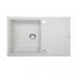 DEANTE ANDANTE алебастр - мойка 1 чаша с крылом, 780*490*180 мм + сифон SPACE SAVER