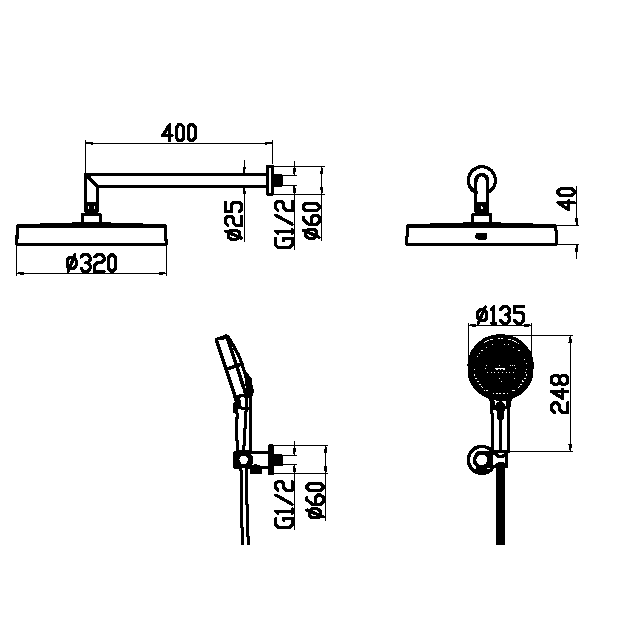 ДУШЕВОЙ КОМПЛЕКТ BOHEME CELL