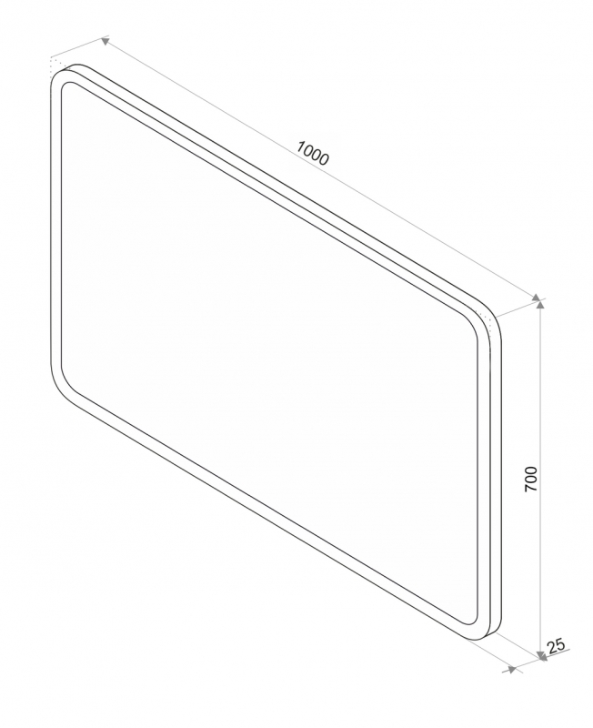 Зеркало Континент Demure LED сенсорный выключатель
