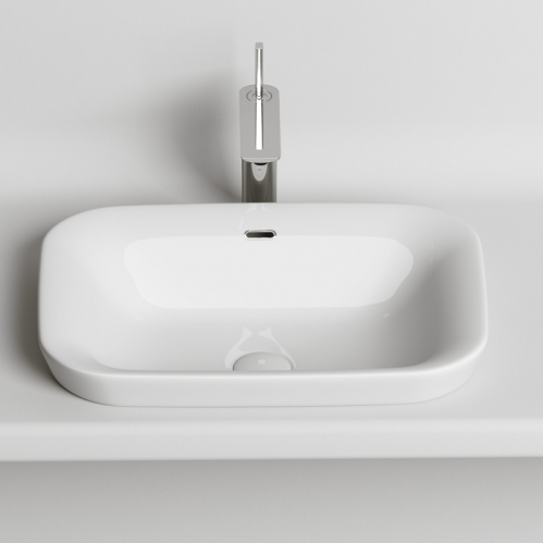 Умывальник 580х400х150мм Element CeramicaNova встраиваемый в столешницу прямоугольный