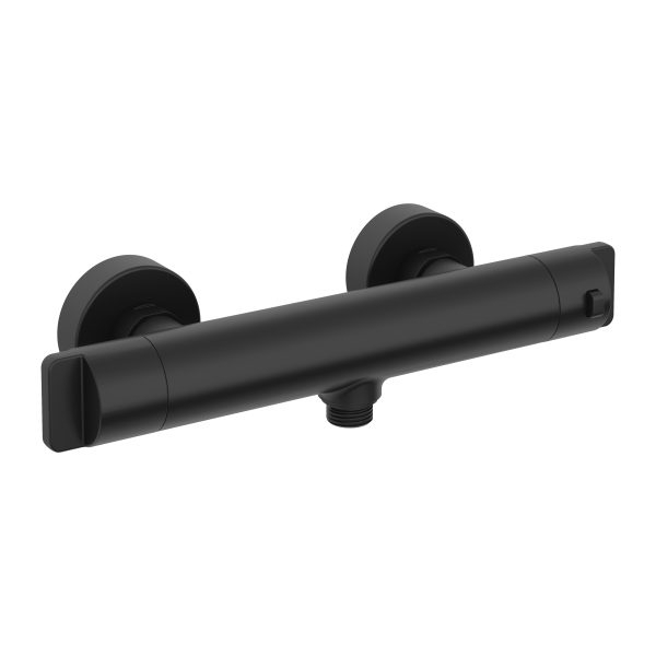 Deante Nero Смеситель термостатический с гигиеническим душем, черный