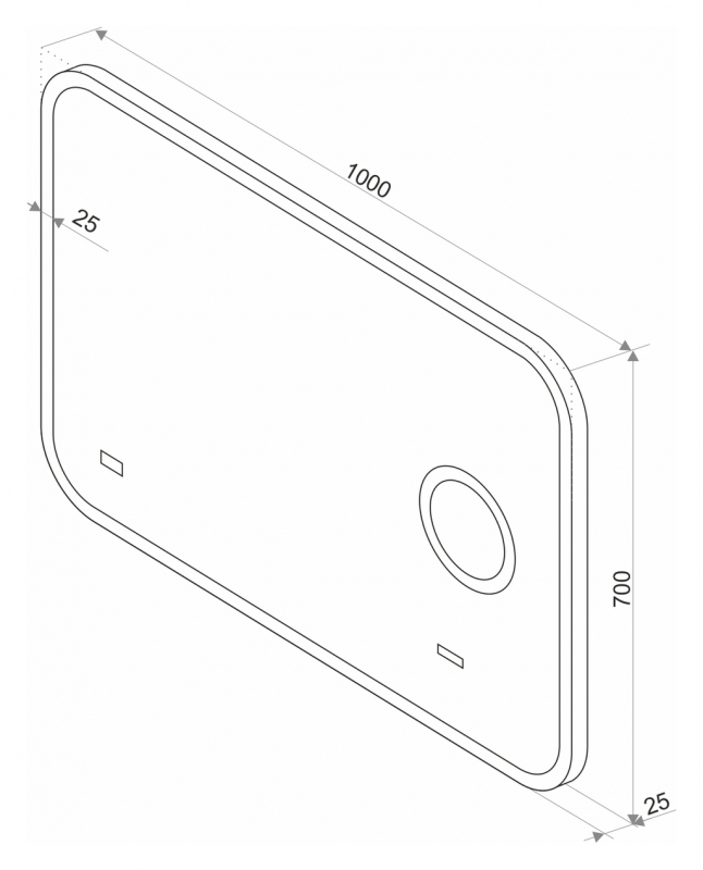 Зеркало Континент Bliss LED 