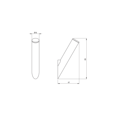 Deante Silia Крючок одинарный золото