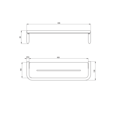 DEANTE SILIA, Полка настенная