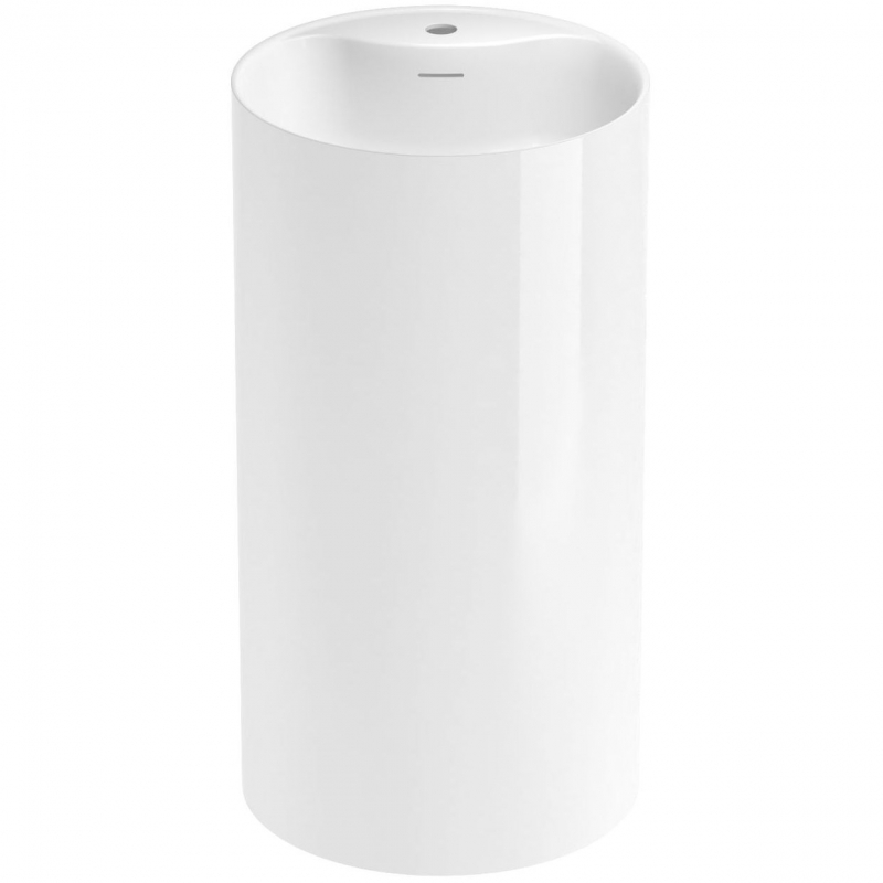 Напольная акриловая раковина Wellsee Chalice Perfection 45x45