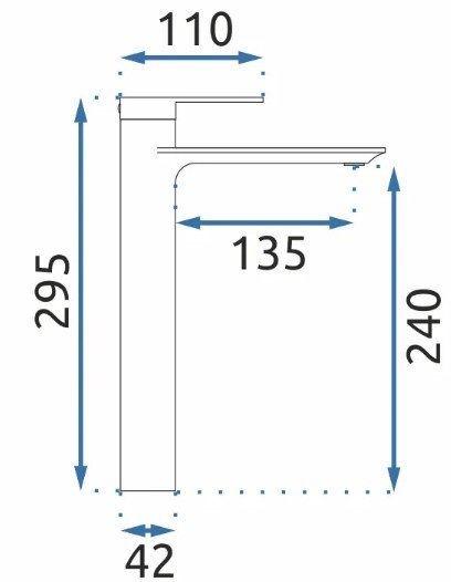 Смеситель для умывальника Rea Storm Chrome