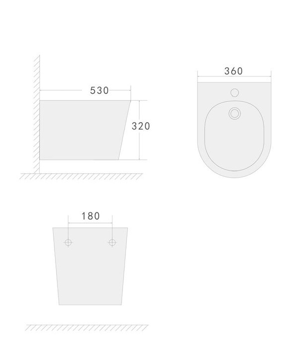 Биде подвесное Bohema Avva 