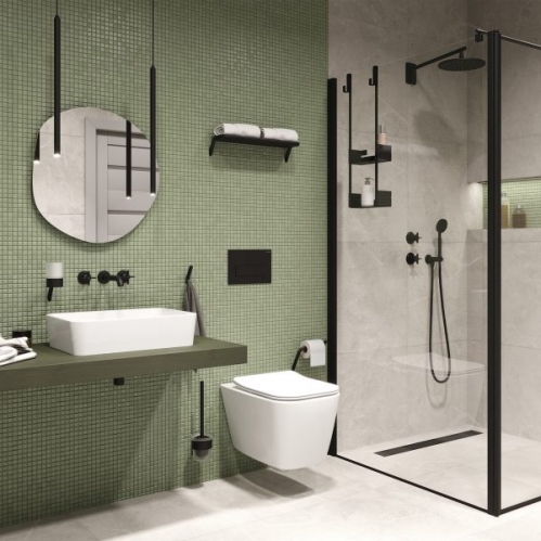 Deante Silia Nero Ершик для унитаза подвесной, черный