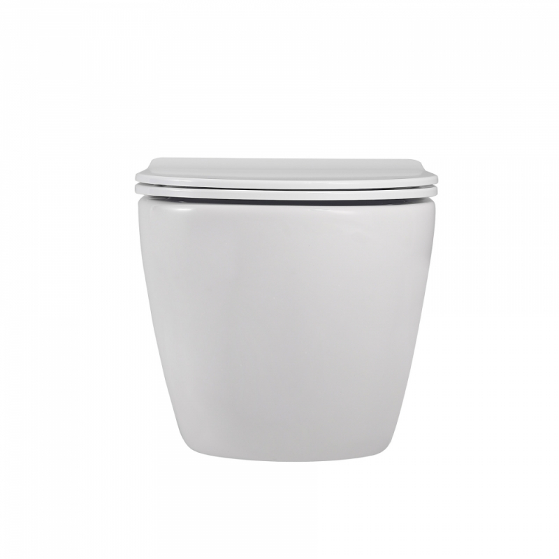 Унитаз ABBER Bequem  подвесной белый, безободковый