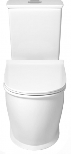 Унитаз напольный Grossman  67x35 сиденье Duroplast, микролифт, белый глянец