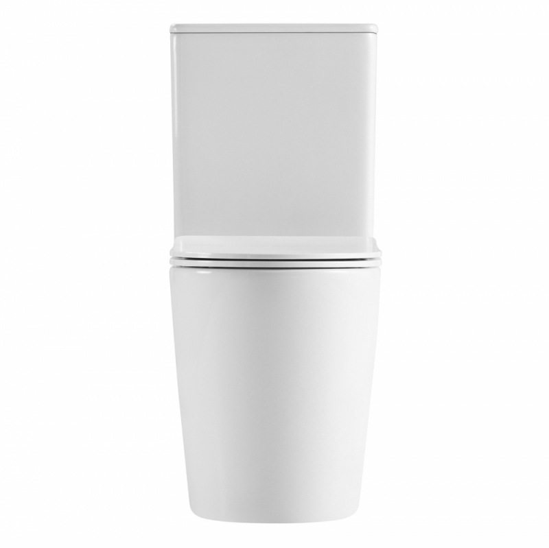 Унитаз ABBER Bequem  компакт белый матовый, безободковый, смыв торнадо