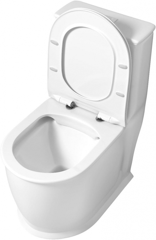 Унитаз напольный Grossman  67x35 сиденье Duroplast, микролифт, белый глянец