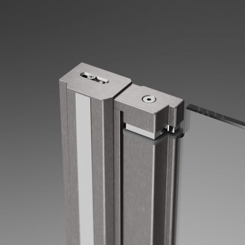  Душевой уголок 100*100 см Radaway Nes  PTJ, цвет брашированный никель