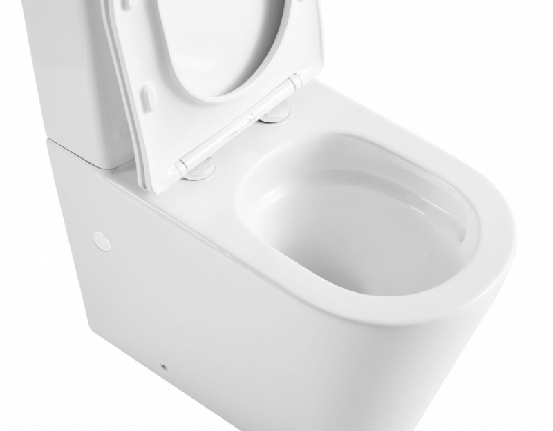 Унитаз ABBER Bequem  компакт белый матовый, безободковый, смыв торнадо