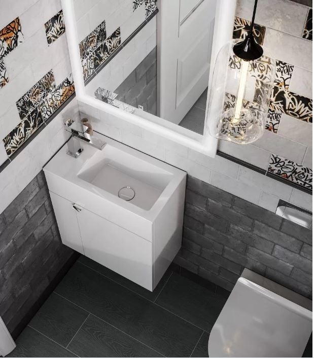 Раковина Kerma Marazzi  LATO 50, белая глянцевая