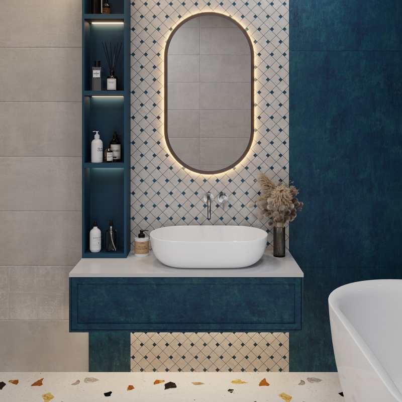 Умывальник Wellsee Chic Riviera 60*41см