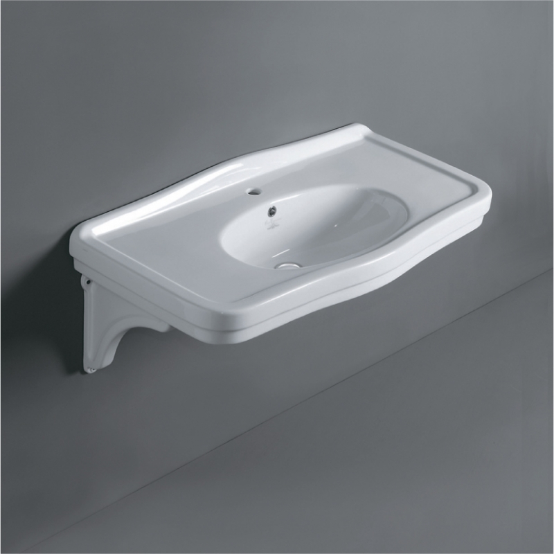 Раковина подвесная SIMAS Londra 105х57 см, цвет белый, с кронштейнами