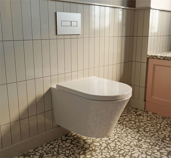 Подвесной унитаз Lavinia Boho Biore Compacto Rimless 47.5*36