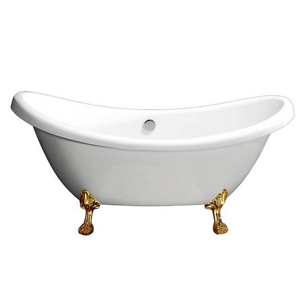 Акриловая ванна Belbagno  182,5х75 см золото