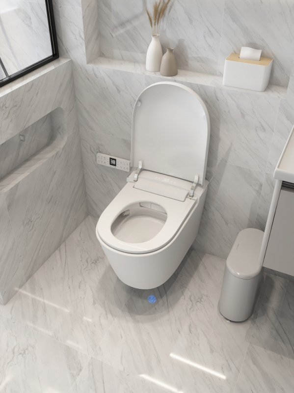 Электронный унитаз-биде ABBER Bequem  подвесной белый