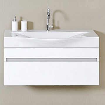 Aqwella "Бергамо" Тумба с умывальником Bergamo 800 белая