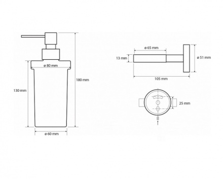 ДОЗАТОР МЫЛА BEMETA WHITE БОЛЬШОЙ