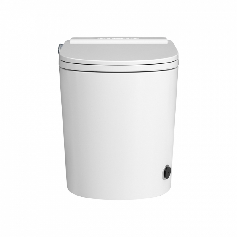 Электронный унитаз-биде ABBER Bequem  приставной белый