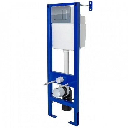 Инсталляция Berges АТОМ 410, кнопка хром 