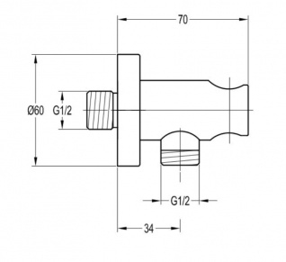 Душевая система скрытого монтажа для ванны Omnires Y  со смесителем для ванны