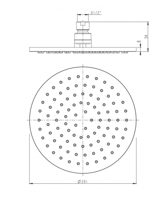 Душевая система Omnires Y термостатическая для ванны и душа, черный