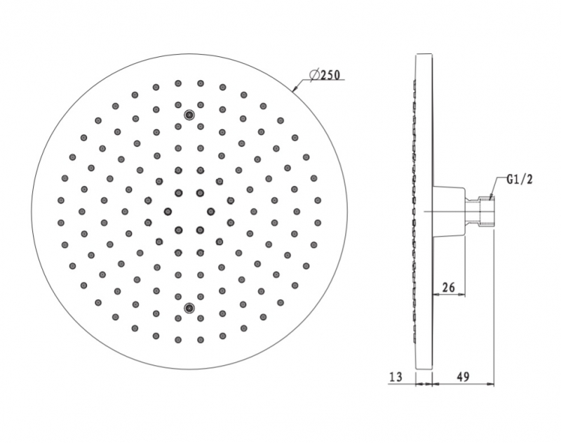 Душевая система Omnires Y GoClick Pro скрытого монтажа, хром