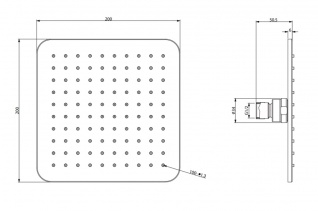 Душевая система скрытого монтажа Omnires Parma, хром/белый