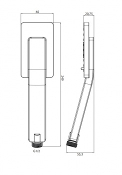 Душевая система скрытого монтажа для душа Omnires Parma, никель