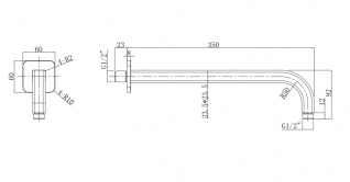 Душевая система скрытого монтажа для душа Omnires Parma, никель