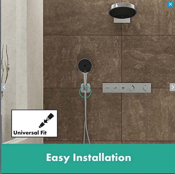 ВЫХОД НА РУЧНОЙ ДУШ HANSGROHE FIXFIT Q, С ДЕРЖАТЕЛЕМ