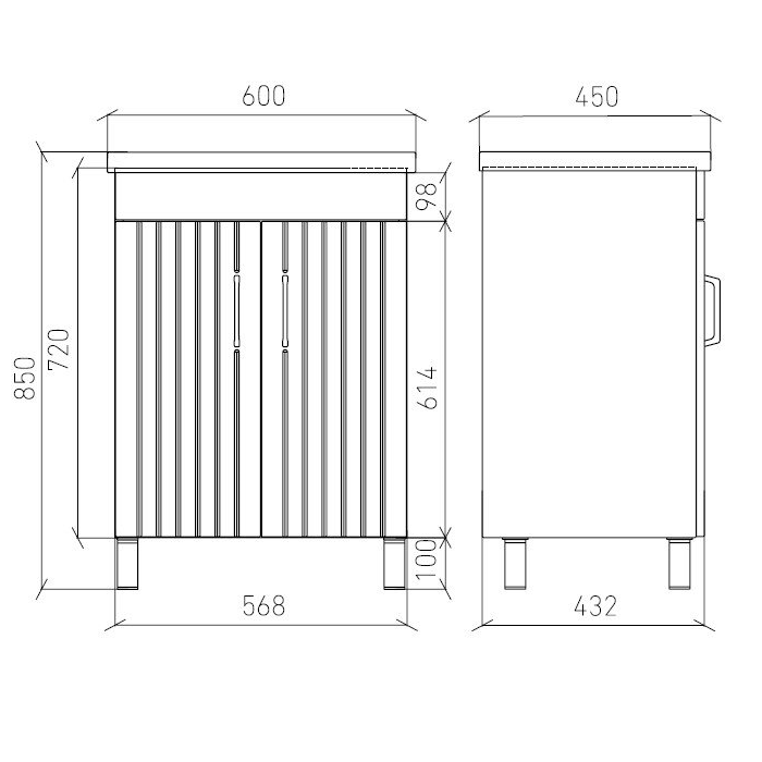 Тумба напольная Laparet NOVUS 60 под умывальник Cersanit COMO 60 белый глянец