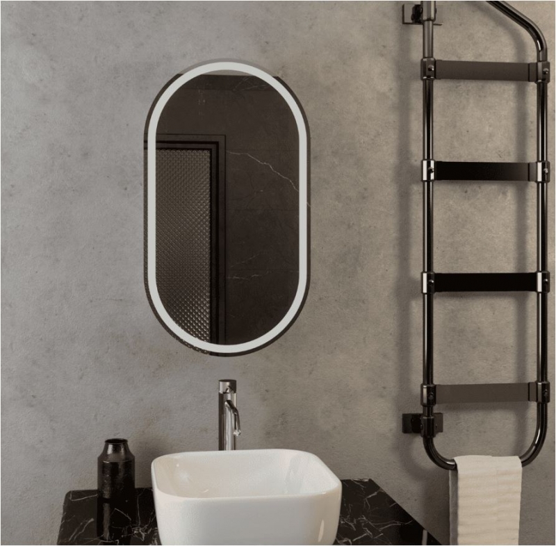 Зеркало-шкаф Continent Elmage White LED 45*80