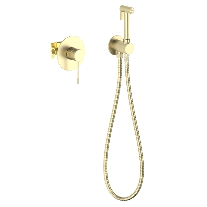 Смеситель для биде скрытого монтажа Timo Saona  матовое золото