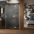 Душевая дверь ESSENZA  BRUSHED GOLD DWJ 80 см правая