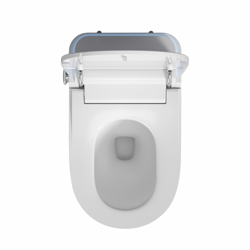 Электронный унитаз-биде ABBER Bequem  приставной белый