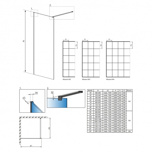 Душевая кабина Radaway Modo New Black II Factory